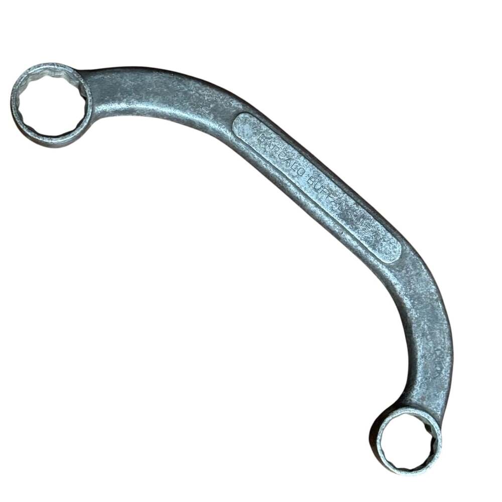 Barcalo Vtg Tool Buffalo 5/8" X 3/4" 12 Point Manifold Starter Wrench Half Moon